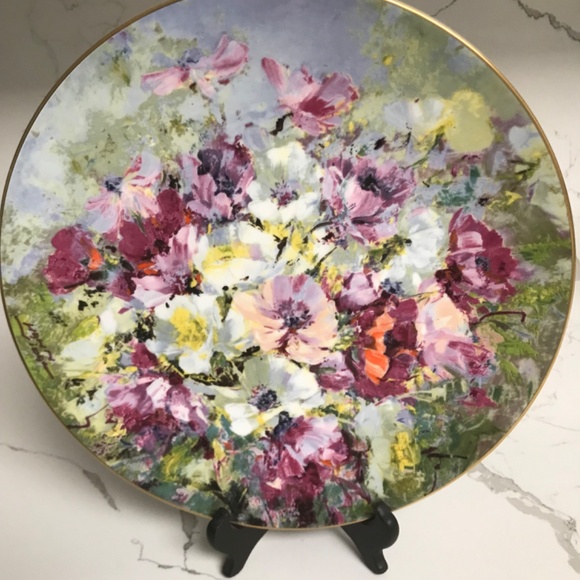 Royal Doulton 1975 Spring Harmony Hahn Vidal Collector Plate # 6,611 Floral - Picture 2 of 6